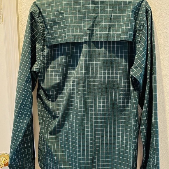 The North Face  Shirt Mens Size Small Green Plaid Long Sleeve Button - Picture 3 of 15